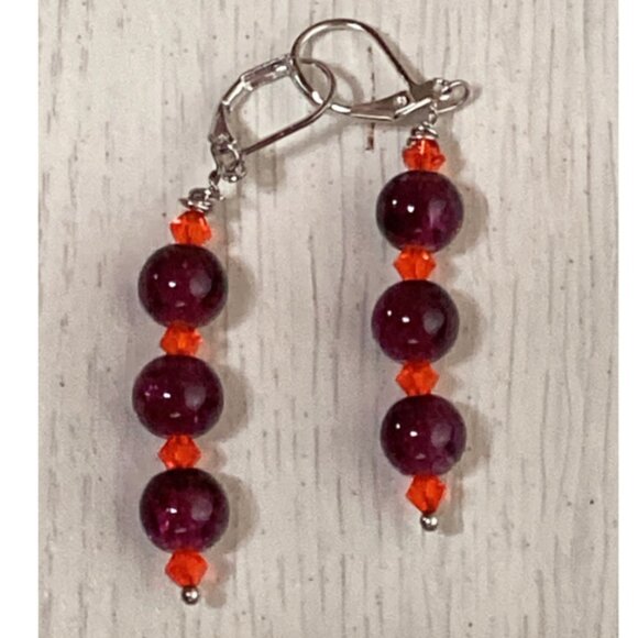 🍒 Dangle Handcrafted Earrings W/ 925 Hooks London Bridges 🐥 - Picture 1 of 3